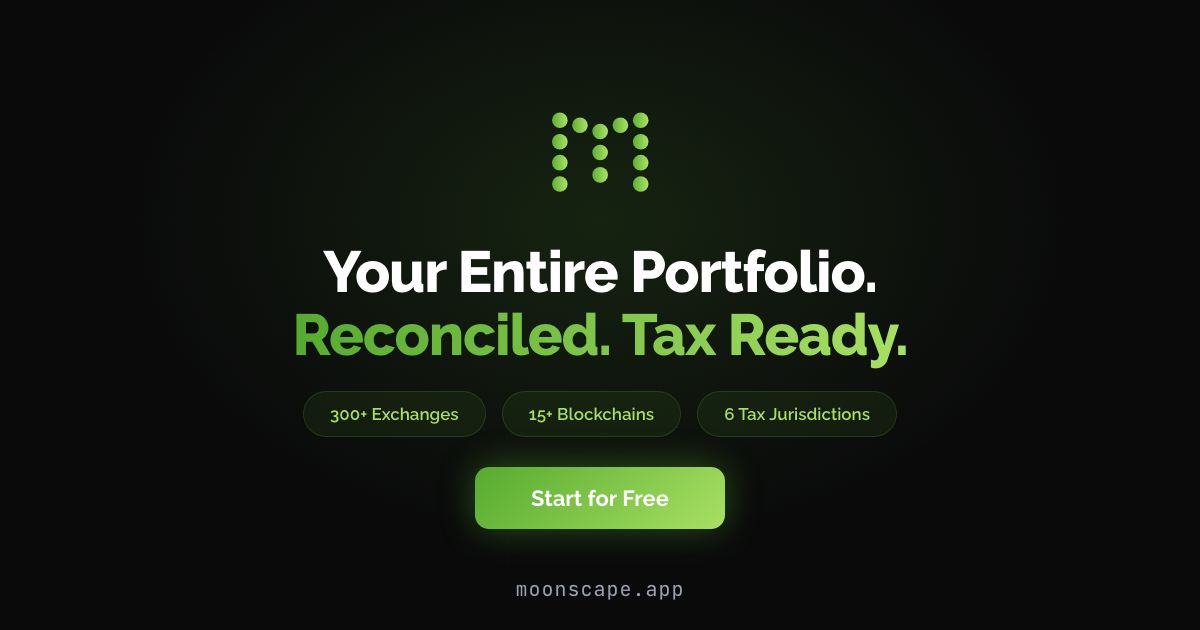 Moonscape Crypto Tax Tracker